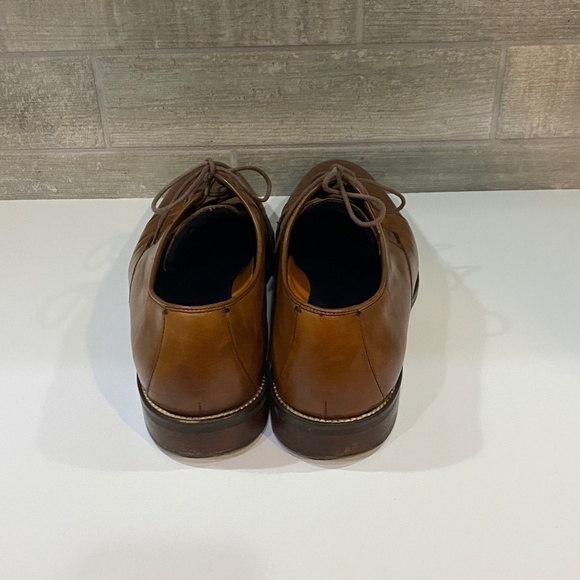 Cole Haan Mens Lenox Hill British Tan Cap Toe Lace Up Dress Oxfords Size 12 M - Picture 4 of 13